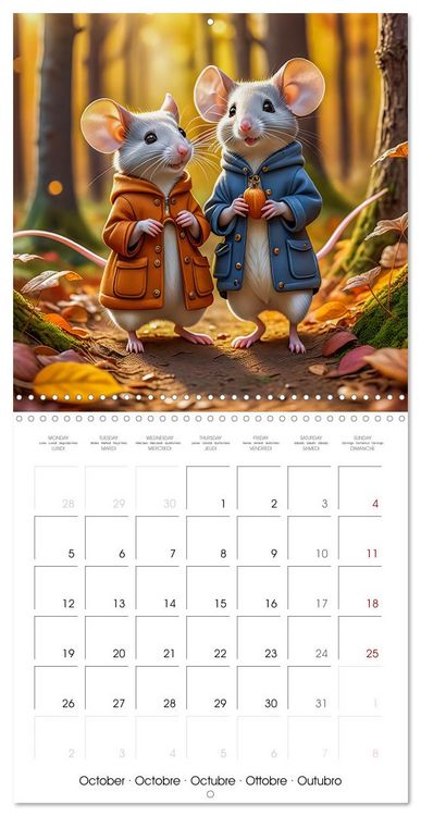 Produktbild: Mice dreams (Wall Calendar 2026 12 &times; 12 Inch) CALVENDO 12 Month Wall Calendar