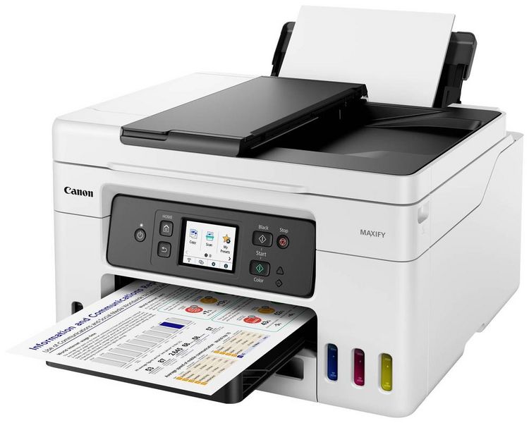 Produktbild: Canon MAXIFY GX4050 Multifunktionsdrucker Tintenstrahl Farbe A4 Drucker, Scanner, Kopierer, Fax ADF, Duplex, LAN, Tintentank-System, WLAN