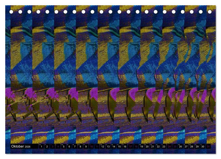 Produktbild: Magische Bilder - 3D Stereogramme (Tischkalender 2026 DIN A5 quer), CALVENDO Monatskalender