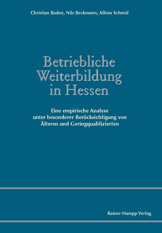 Produktbild: Betriebliche Weiterbildung in Hessen