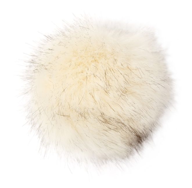 Produktbild: Pompon Kunstfell creme-schwarz