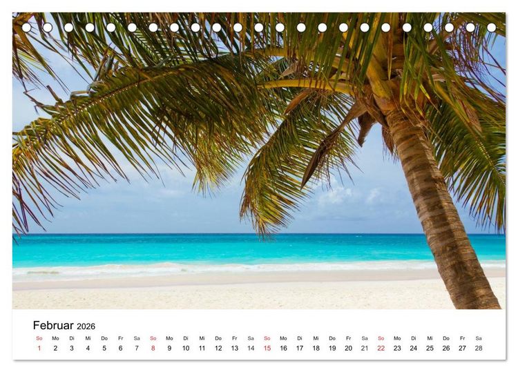 Produktbild: Traumstr&auml;nde in der Karibik (Tischkalender 2026 DIN A5 quer), CALVENDO Monatskalender