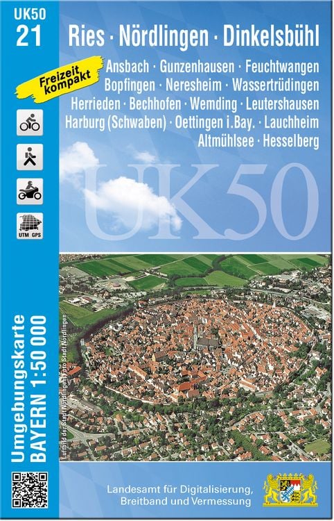Produktbild: UK50-21 Ries, N&ouml;rdlingen, Dinkelsb&uuml;hl