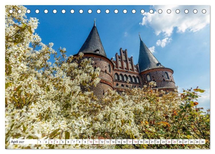 Produktbild: L&uuml;beck &ndash; Poetische Ansichten (Tischkalender 2027 DIN A5 quer), CALVENDO Monatskalender