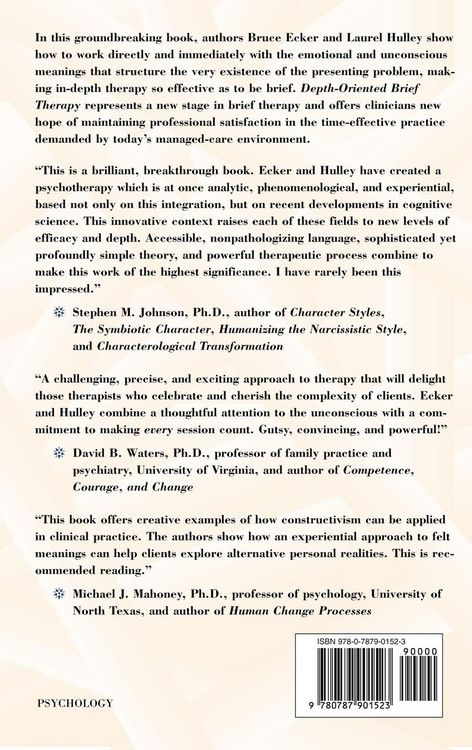 Produktbild: Depth Oriented Brief Therapy
