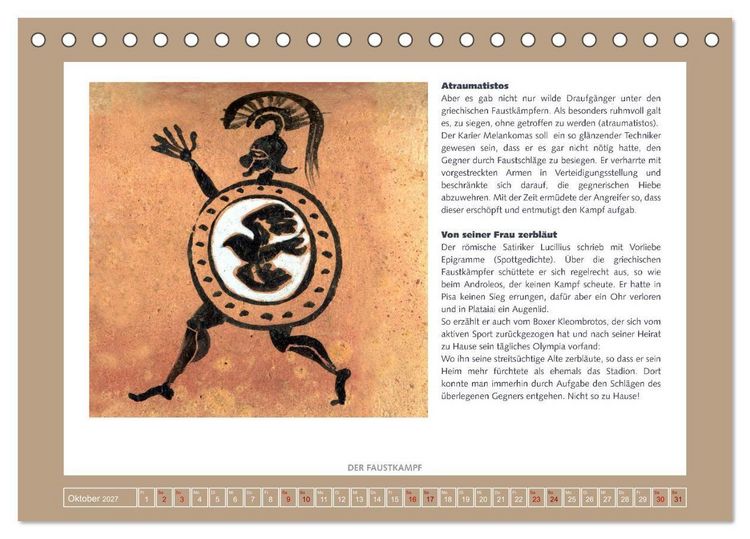 Produktbild: Kurioses im Antiken Olympia (Tischkalender 2027 DIN A5 quer), CALVENDO Monatskalender