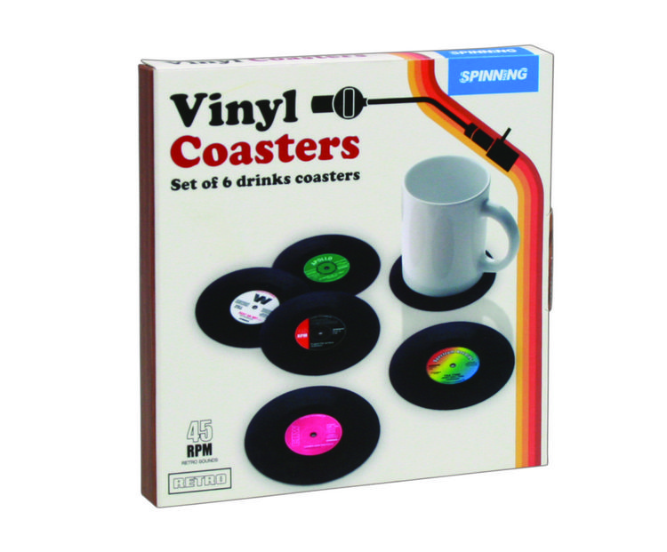 Produktbild: Schallplatten Glasuntersetzer