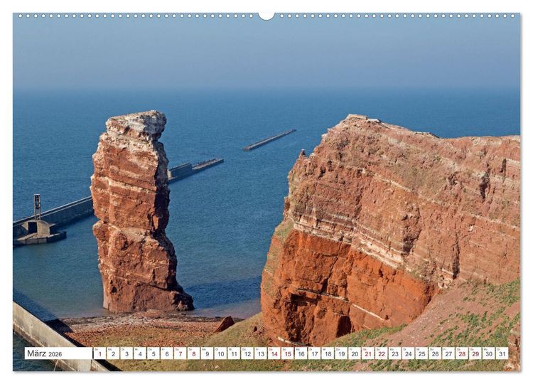 Produktbild: Helgoland - Hochseeinsel in der Nordsee (Wandkalender 2026 DIN A2 quer), CALVENDO Monatskalender