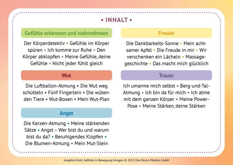Produktbild: Gef&uuml;hle in Bewegung bringen
