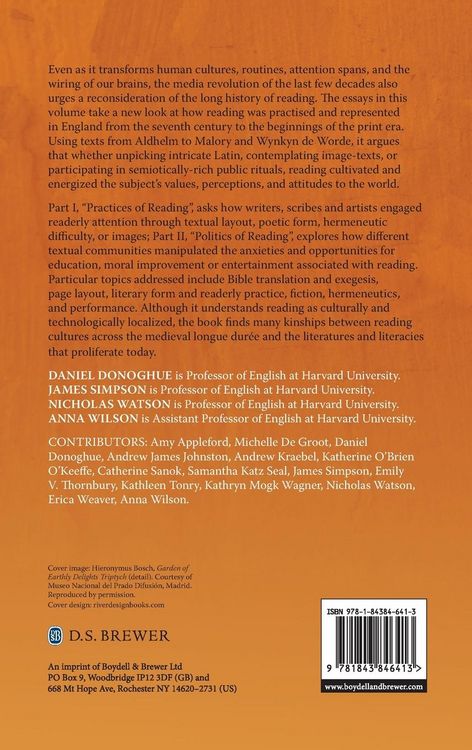 Produktbild: The Practice and Politics of Reading, 650-1500