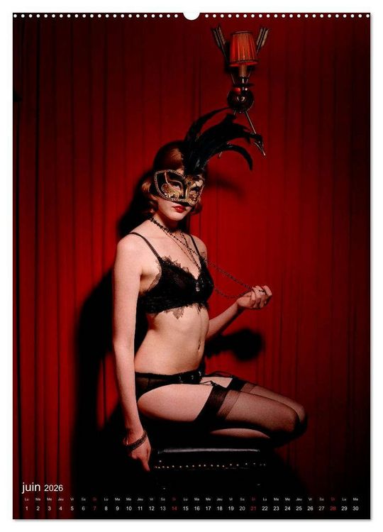 Produktbild: Boudoir Burlesque (Calendrier mural 2026 DIN A2 horizontal) calendrier de bureau