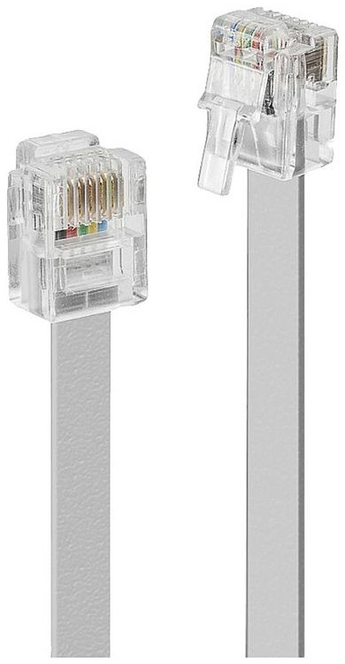 Produktbild: LINDY ISDN Anschlusskabel [1x RJ12-Stecker 6p6c - 1x RJ12-Stecker 6p6c] 5 m Grau