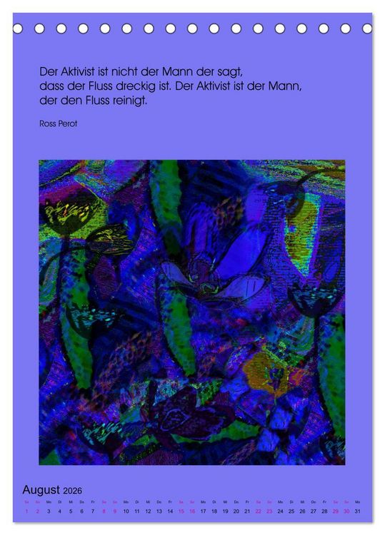 Produktbild: NaturVisionen (Tischkalender 2026 DIN A5 hoch), CALVENDO Monatskalender