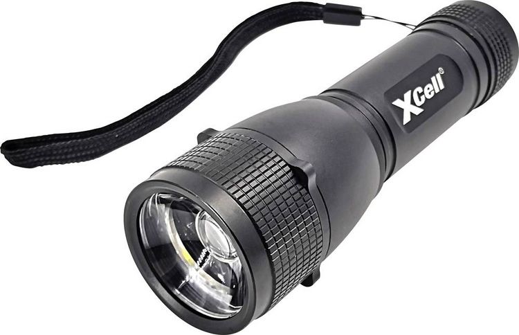 Produktbild: XCell 146362 146362 LED Taschenlampe mit Handschlaufe, mit Holster, mit Stroboskopmodus batteriebetrieben 500 lm 7 h 179 g