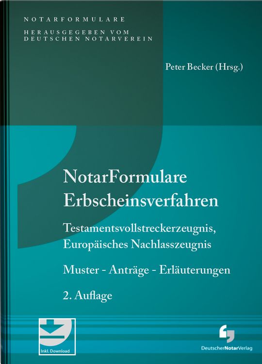 Produktbild: Notarformulare Erbscheinsverfahren