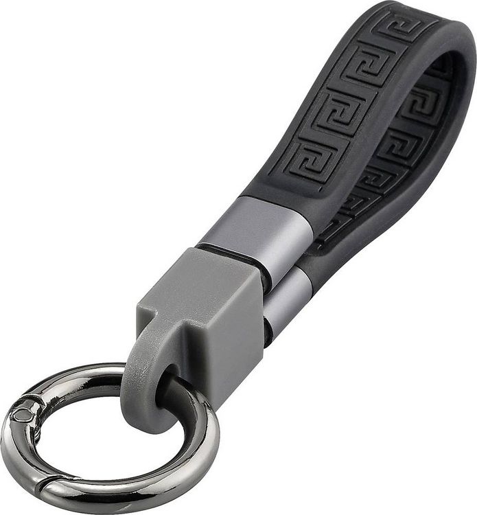 Produktbild: Renkforce USB-C&reg; Kabel USB4&reg; USB-C&reg; 0.12m Schwarz Schl&uuml;sselanh&auml;nger RF-6738046