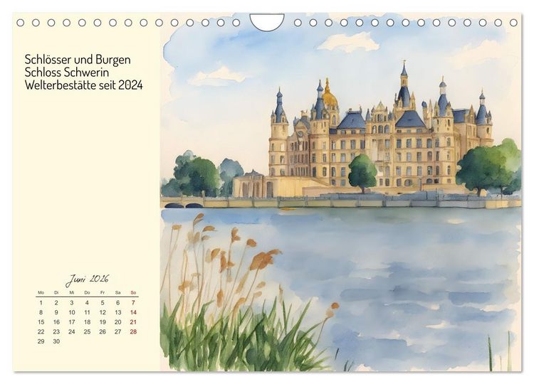 Produktbild: Welterbest&auml;tten Deutschlands (Wandkalender 2026 DIN A4 quer), CALVENDO Monatskalender