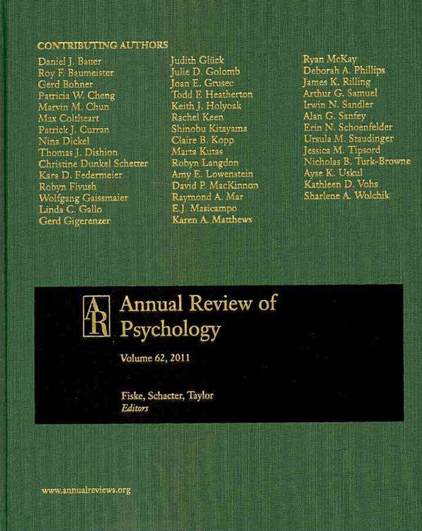 Produktbild: Annual Review of Psychology W/ Online, Vol. 62