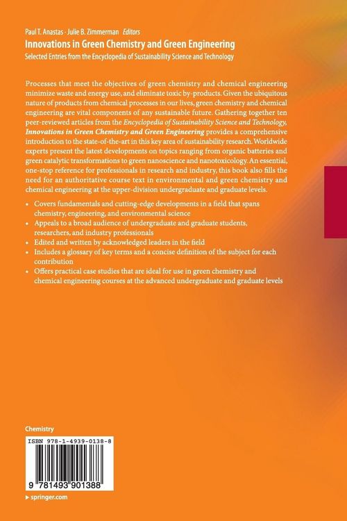 Produktbild: Innovations in Green Chemistry and Green Engineering