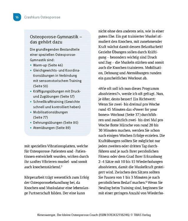 Produktbild: Der kleine Osteoporose-Coach