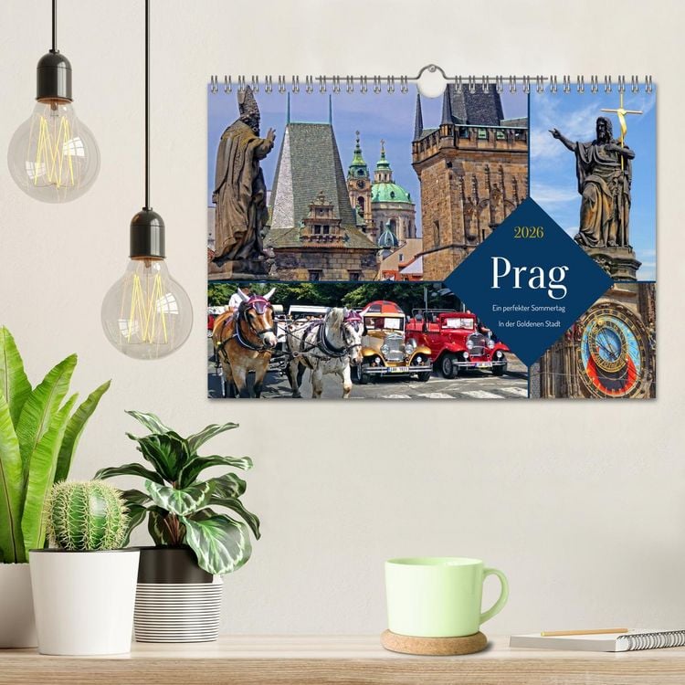 Produktbild: Prag &ndash; Ein perfekter Sommertag in der Goldenen Stadt (Wandkalender 2026 DIN A4 quer), CALVENDO Monatskalender