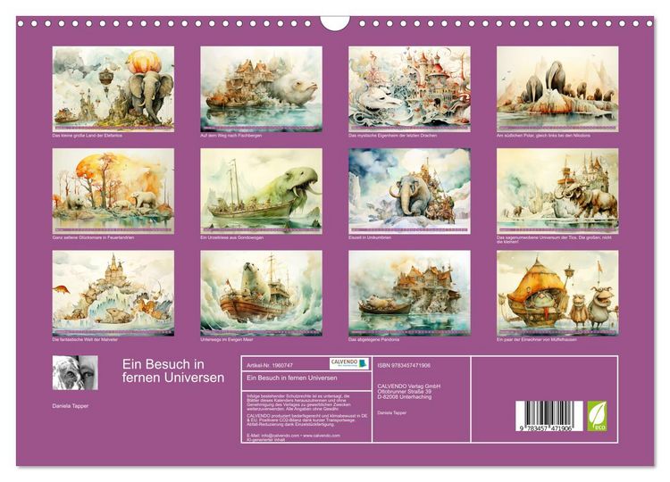 Produktbild: Ein Besuch in fernen Universen (Wandkalender 2026 DIN A3 quer), CALVENDO Monatskalender