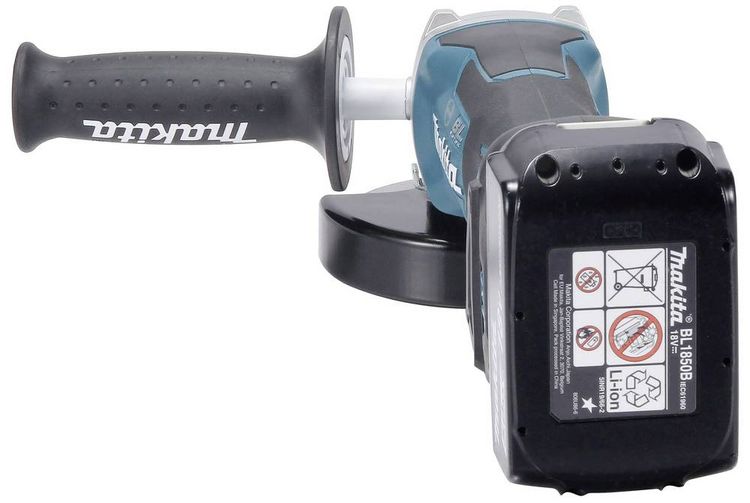 Produktbild: Makita DGA519RTJ Akku-Winkelschleifer 125 mm inkl. 2. Akku, inkl. Ladeger&auml;t 18 V 5 Ah