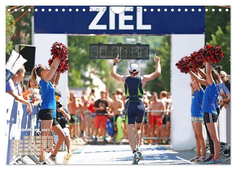 Produktbild: Triathlon: Mit Leidenschaft zur pers&ouml;nlichen Bestzeit (Wandkalender 2027 DIN A4 quer), CALVENDO Monatskalender