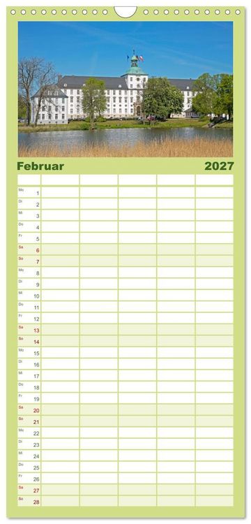 Produktbild: Familienplaner 2027 - Die Schlei - Segelrevier und Naturpark mit 5 Spalten (Wandkalender, 21 x 45 cm) CALVENDO