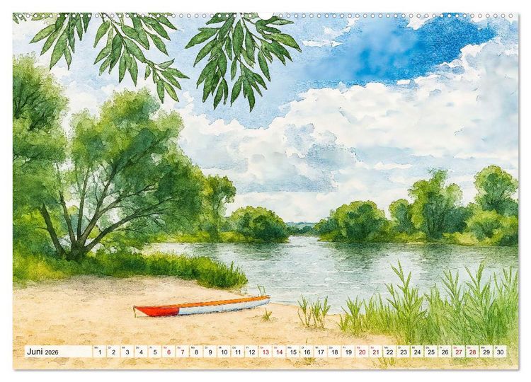 Produktbild: Bilder der Havelregion - Impressionen zwischen Brandenburg und Havelberg (hochwertiger Premium Wandkalender 2026 DIN A2 quer), Kunstdruck in Hochglanz
