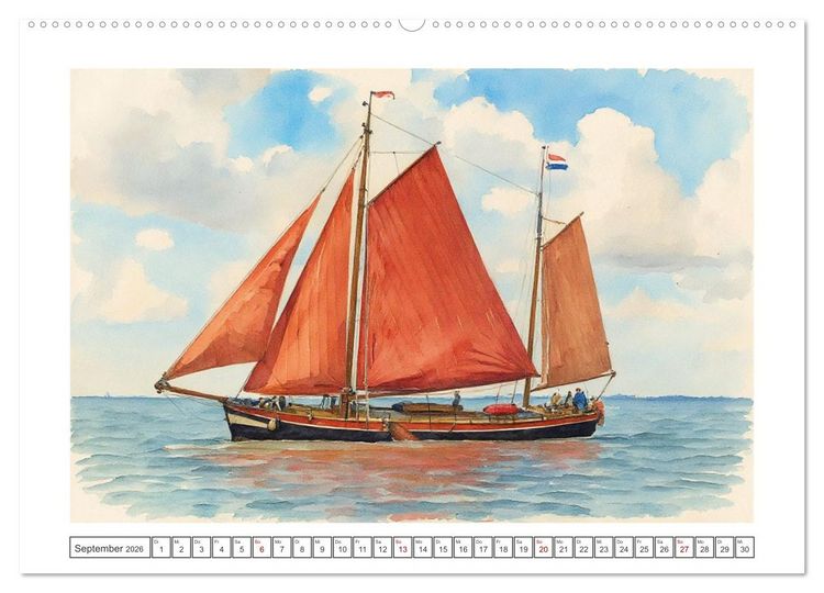 Produktbild: Zauberhafte Motive rund um's Ijsselmeer (hochwertiger Premium Wandkalender 2026 DIN A2 quer), Kunstdruck in Hochglanz