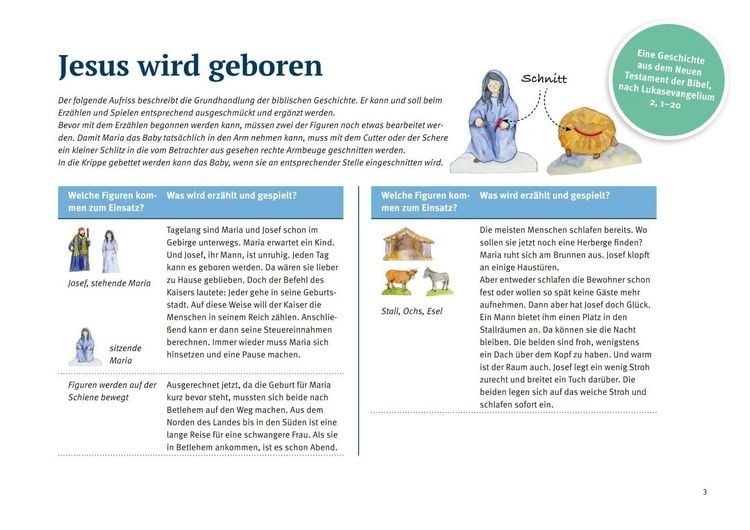 Produktbild: Jesus wird geboren. Erz&auml;hlschienen-Figurenset