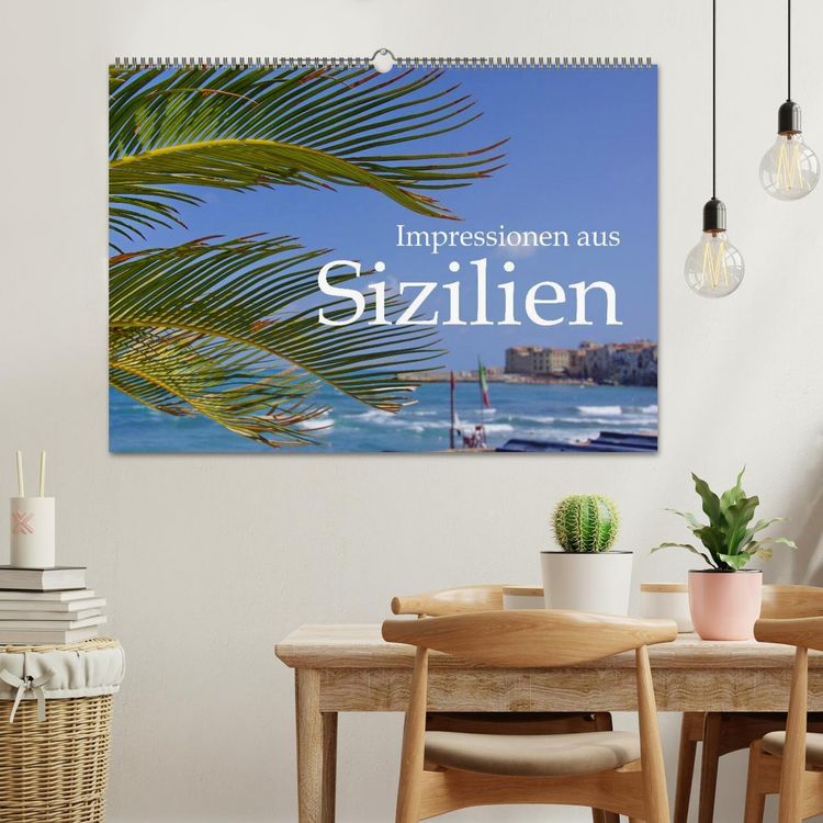 Produktbild: Impressionen aus Sizilien (Wandkalender 2026 DIN A2 quer), CALVENDO Monatskalender