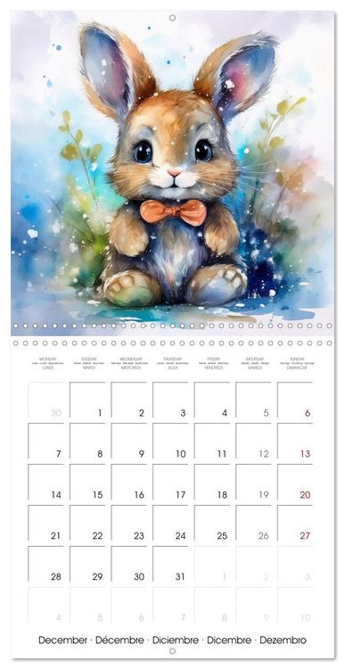 Produktbild: Renard Rexi et ses amis - mon premier agenda (Calendrier mural carr&eacute; 2026 30x30 cm) Calendrier double avec une page pour vos prises de notes