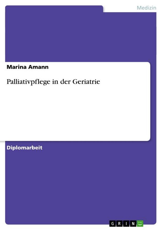 Produktbild: Palliativpflege in der Geriatrie