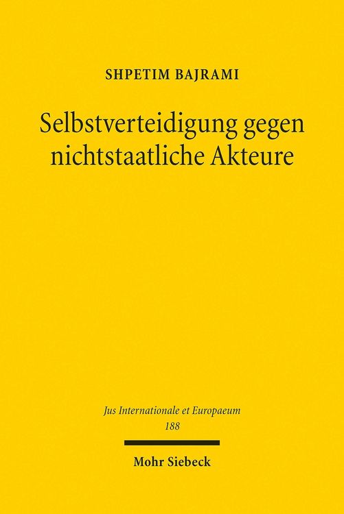 Produktbild: Selbstverteidigung gegen nichtstaatliche Akteure