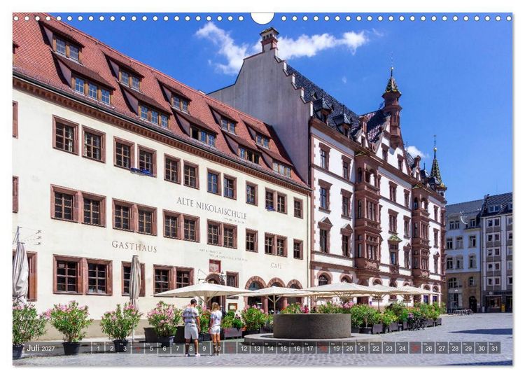 Produktbild: Ein Sommertag in Leipzig (Wandkalender 2027 DIN A3 quer), CALVENDO Monatskalender