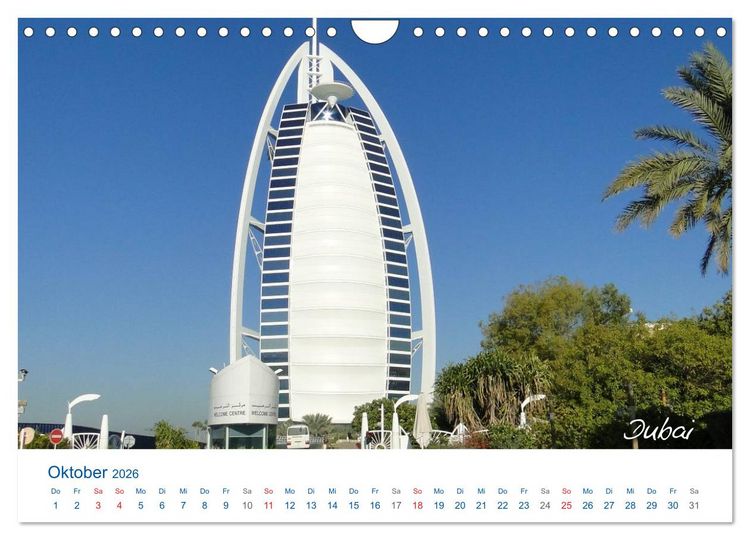 Produktbild: Vereinigte Arabische Emirate (Wandkalender 2026 DIN A4 quer), CALVENDO Monatskalender