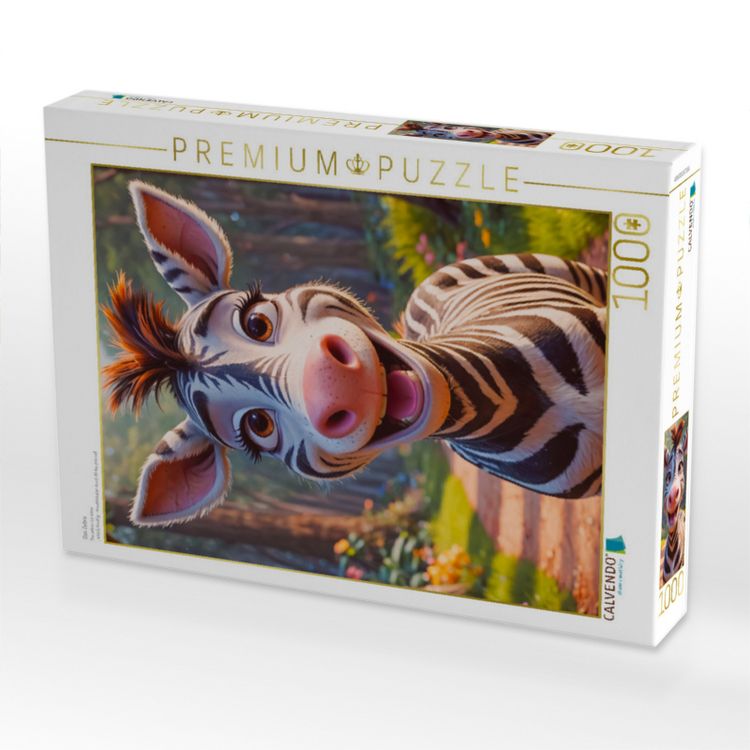 Produktbild: CALVENDO Puzzle Das Zebra | 1000 Teile Lege-Gr&ouml;&szlig;e 64x48cm Foto-Puzzle f&uuml;r gl&uuml;ckliche Stunden