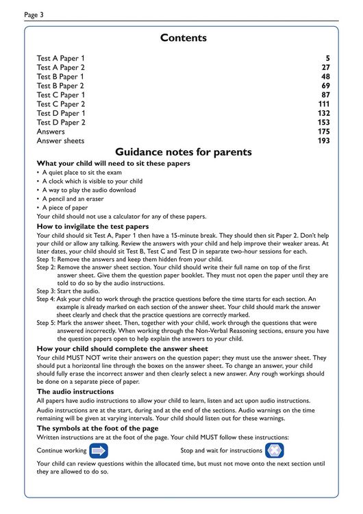 Produktbild: Collins 11+ - 11+ Verbal Reasoning, Non-Verbal Reasoning & Maths Practice Papers Book 2 (Bumper Book with 4 Sets of Tests)