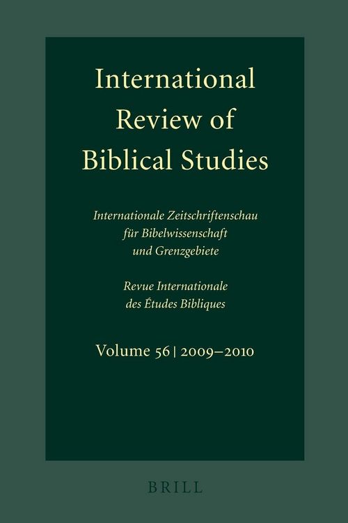 Produktbild: International Review of Biblical Studies, Volume 56 (2009-2010)