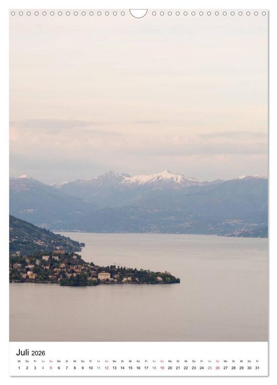 Produktbild: Lago Maggiore - Das Westufer (Wandkalender 2026 DIN A3 hoch), CALVENDO Monatskalender