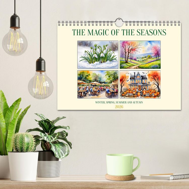 Produktbild: The magic of the seasons (Wall Calendar 2026 DIN A4 landscape), CALVENDO 12 Month Wall Calendar