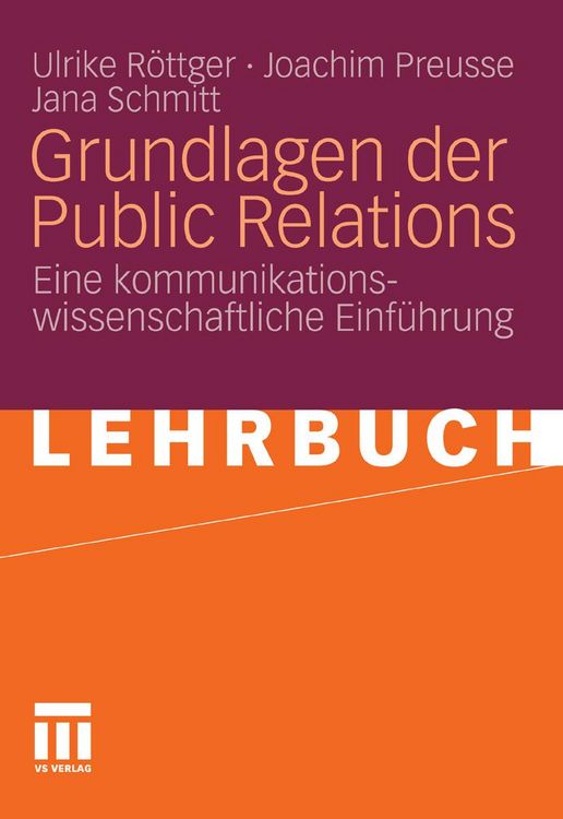 Produktbild: Grundlagen der Public Relations