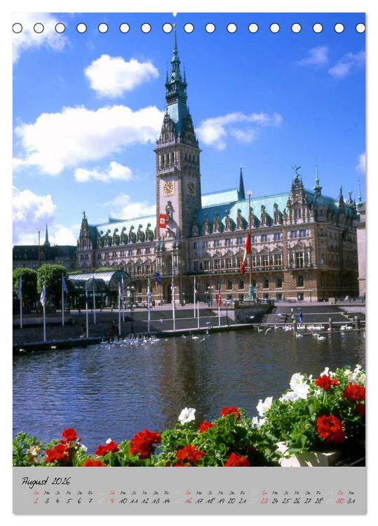 Produktbild: Hamburg - Eine Stadt mit vielen Gesichtern (Tischkalender 2026 DIN A5 hoch), CALVENDO Monatskalender