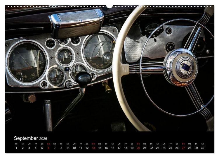 Produktbild: Oldtimer inside (hochwertiger Premium Wandkalender 2026 DIN A2 quer), Kunstdruck in Hochglanz