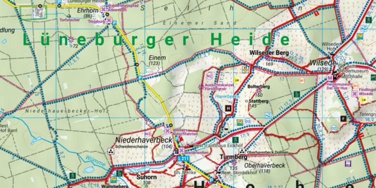 Produktbild: Naturpark L&uuml;neburger Heide, Wander-, Rad- und Freizeitkarte
