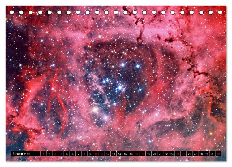 Produktbild: Galaktische Nebel (Tischkalender 2026 DIN A5 quer), CALVENDO Monatskalender
