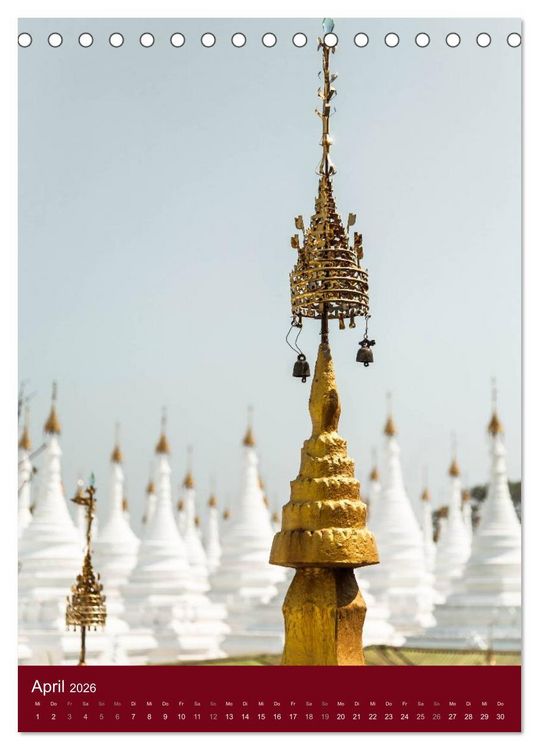 Produktbild: MYANMAR SPIRITUELL 2026 (Tischkalender 2026 DIN A5 hoch), CALVENDO Monatskalender