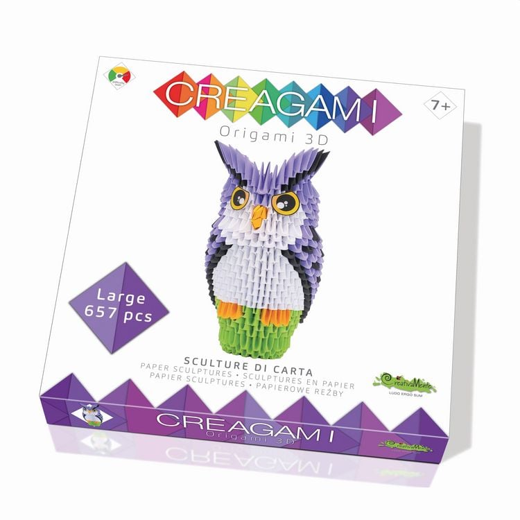 Produktbild: Creagami Origami 3D Eule 657 Teile